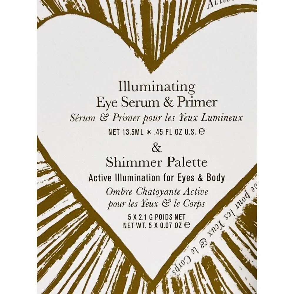 KYPRIS Set Illuminating Eye Serum & Primer 5 Pan Shimmer‎ Palette Brightens